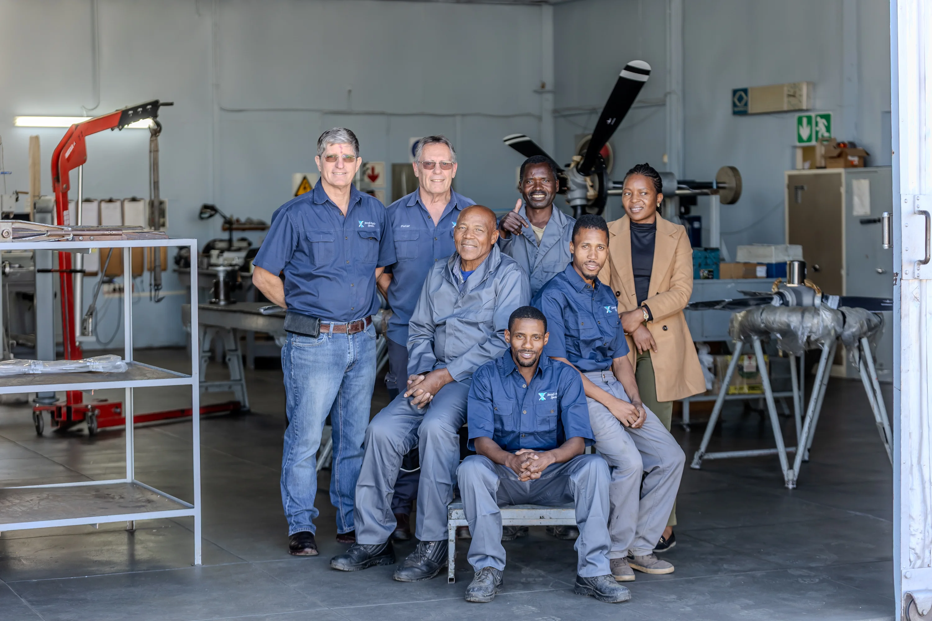Aircraft Propeller Specialists workshop team